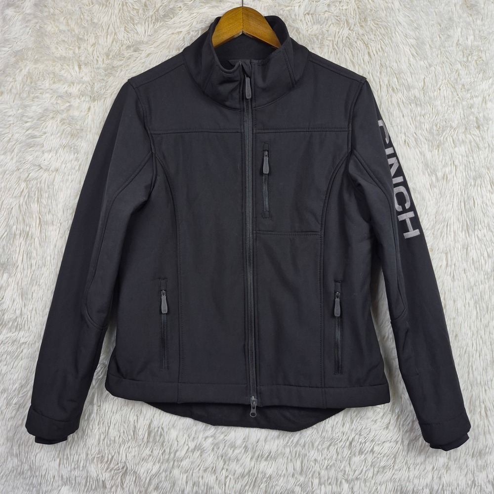 Cinch Womens Black Concealed Carry Bonded Softshell Jacket Size M Cowgirl